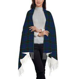 ScotsTee Shop Scottish Murray of Elibank Modern Solf Tartan Plaid Tassel Winter Scarf
