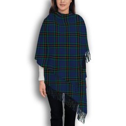 ScotsTee Shop Scottish Murray of Elibank Modern Solf Tartan Plaid Tassel Winter Scarf