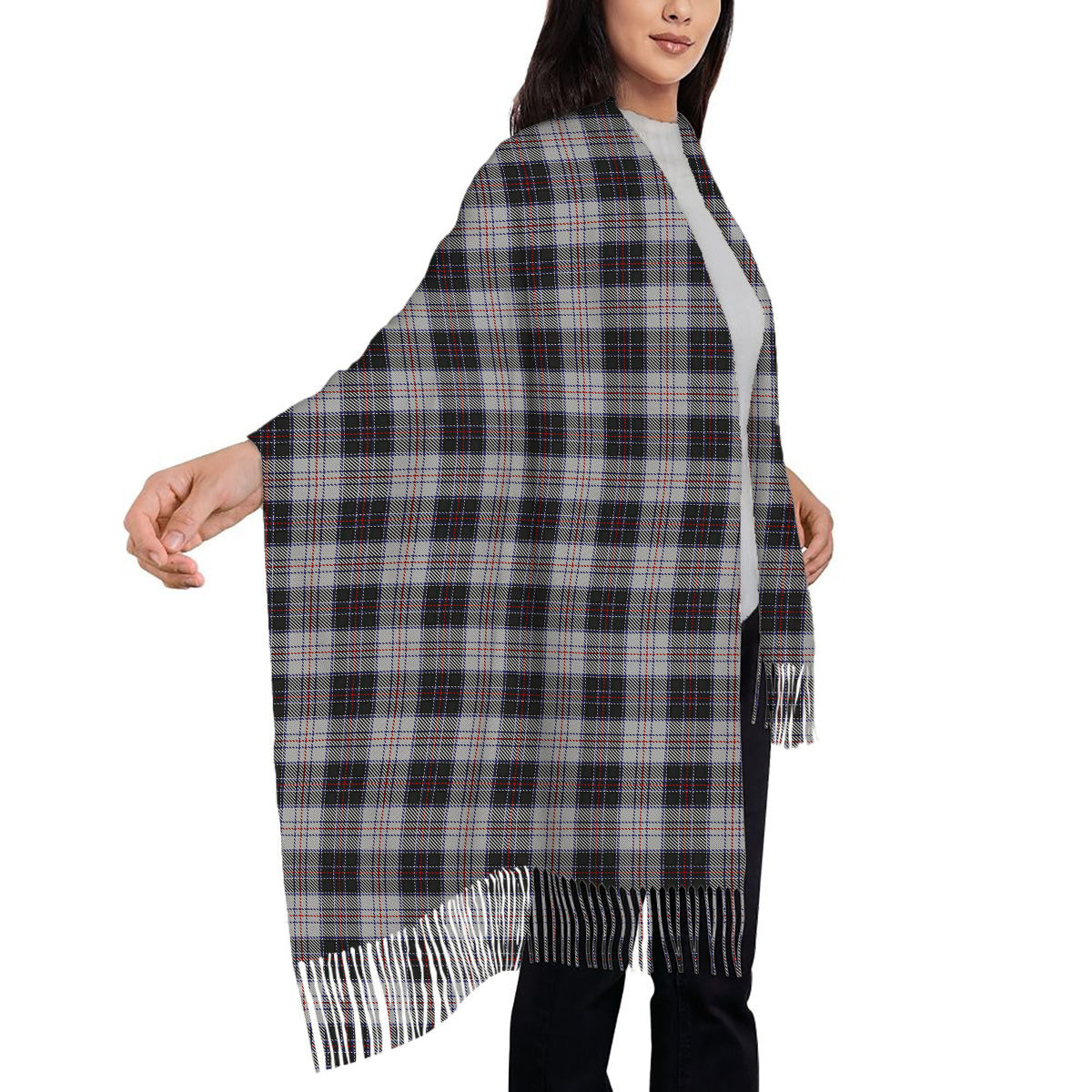 ScotsTee Shop Scottish MacRae, Dress Solf Tartan Plaid Tassel Winter Scarf