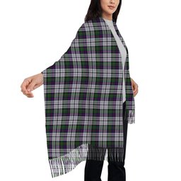 ScotsTee Shop Scottish Malcolm Dress Lochcarron 2005 Solf Tartan Plaid Tassel Winter Scarf