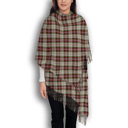ScotsTee Shop Scottish MacLean Dress Solf Tartan Plaid Tassel Winter Scarf