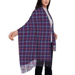 ScotsTee Shop Scottish Parker USA Solf Tartan Plaid Tassel Winter Scarf