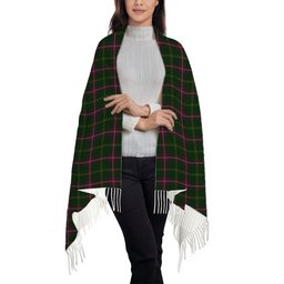 ScotsTee Shop Scottish Hall from Springbrook and Newtown Solf Tartan Plaid Tassel Winter Scarf
