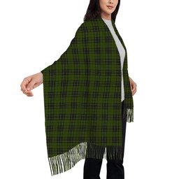 ScotsTee Shop Scottish McLean Hunting Solf Tartan Plaid Tassel Winter Scarf