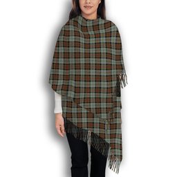 ScotsTee Shop Scottish McLeod of Harris Weathered Solf Tartan Plaid Tassel Winter Scarf