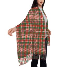 ScotsTee Shop Scottish MacAlister Ancient Clan Solf Tartan Plaid Tassel Winter Scarf