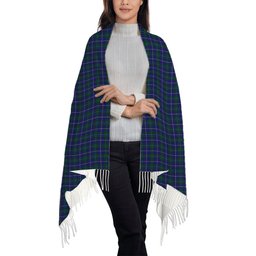 ScotsTee Shop Scottish Isle of Harris Solf Tartan Plaid Tassel Winter Scarf