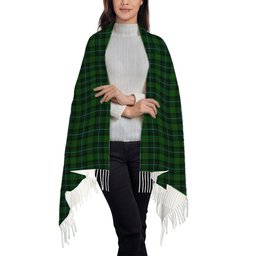ScotsTee Shop Scottish McCandlish Hunting Green Solf Tartan Plaid Tassel Winter Scarf