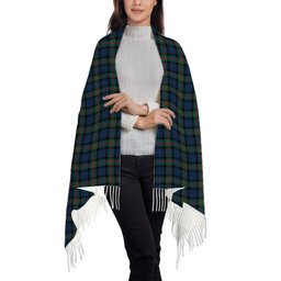 ScotsTee Shop Scottish Gunn Modern Clan Solf Tartan Plaid Tassel Winter Scarf