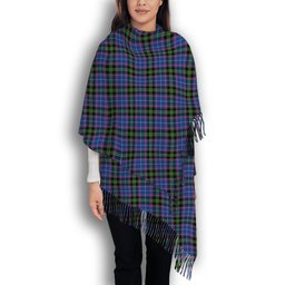 ScotsTee Shop Scottish Lang of Sherbrooke Modern Clan Solf Tartan Plaid Tassel Winter Scarf