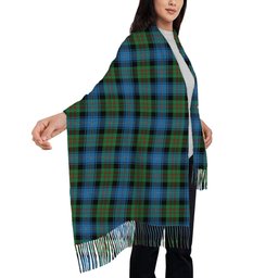 ScotsTee Shop Scottish Young Melvina Ancient Solf Tartan Plaid Tassel Winter Scarf