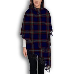 ScotsTee Shop Scottish York Regional Police Solf Tartan Plaid Tassel Winter Scarf