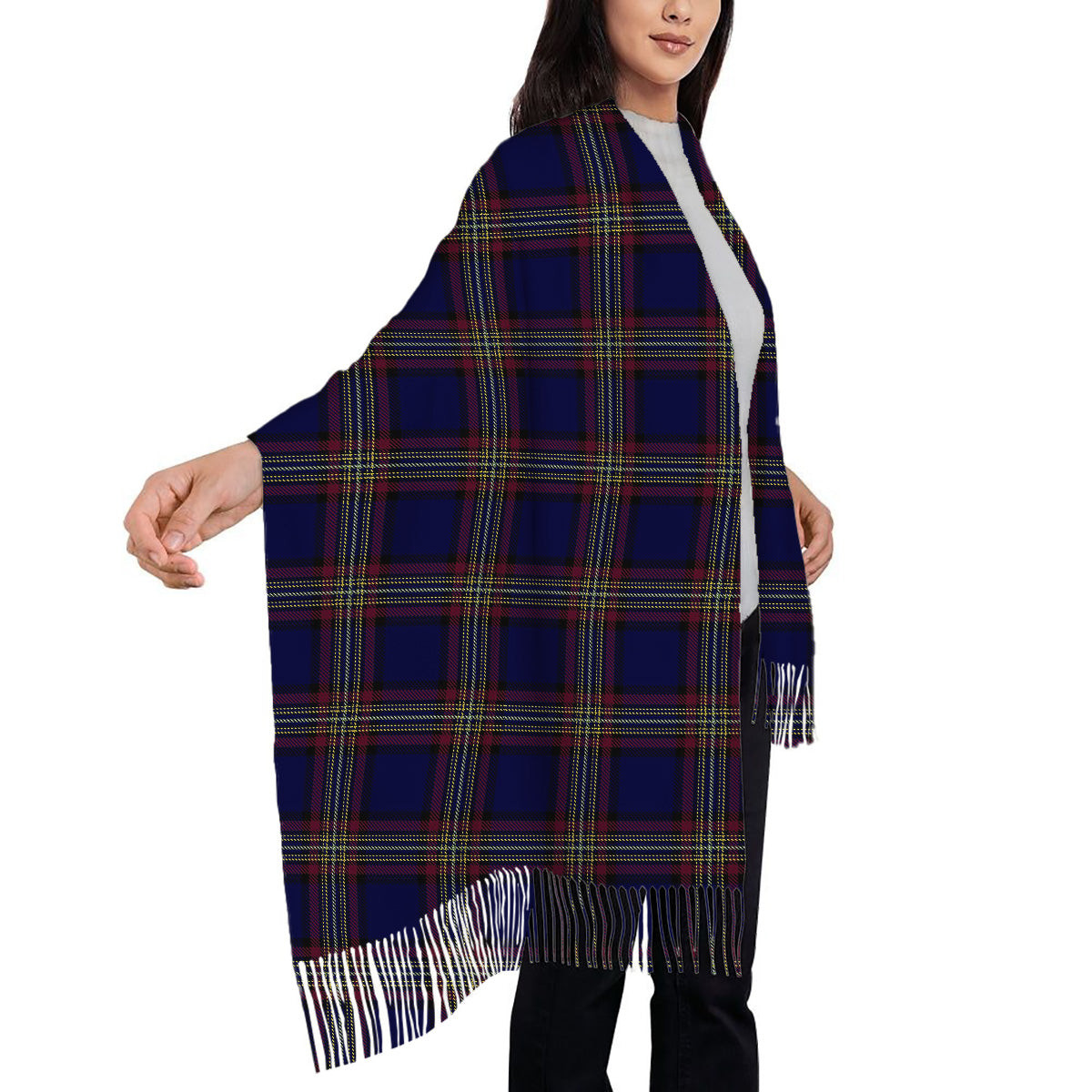 ScotsTee Shop Scottish York Regional Police Solf Tartan Plaid Tassel Winter Scarf