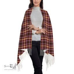 ScotsTee Shop Scottish McKay of Strathnaver Modern Solf Tartan Plaid Tassel Winter Scarf