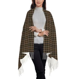 ScotsTee Shop Scottish MacKenzie Hunting Solf Tartan Plaid Tassel Winter Scarf