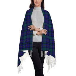 ScotsTee Shop Scottish Weir Ancient Tartan Solf Tartan Plaid Tassel Winter Scarf