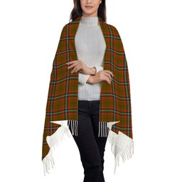 ScotsTee Shop Scottish Seton Hunting Modern Solf Tartan Plaid Tassel Winter Scarf