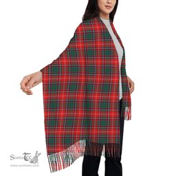 ScotsTee Shop Scottish Somerville Modern Solf Tartan Plaid Tassel Winter Scarf