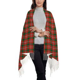ScotsTee Shop Scottish Princess Margaret Solf Tartan Plaid Tassel Winter Scarf