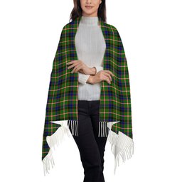 ScotsTee Shop Scottish Reid Green SC Solf Tartan Plaid Tassel Winter Scarf
