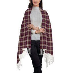 ScotsTee Shop Scottish MacFarlane Dress Solf Tartan Plaid Tassel Winter Scarf