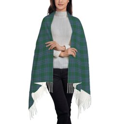 ScotsTee Shop Scottish Irvine of Drum Solf Tartan Plaid Tassel Winter Scarf