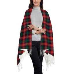 ScotsTee Shop Scottish Rattray of Lude Modern Solf Tartan Plaid Tassel Winter Scarf