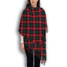 ScotsTee Shop Scottish Rattray of Lude Modern Solf Tartan Plaid Tassel Winter Scarf