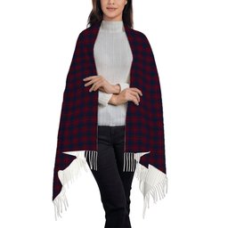 ScotsTee Shop Scottish Harris Jeffrey S Solf Tartan Plaid Tassel Winter Scarf