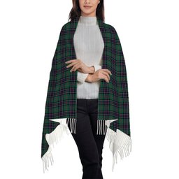 ScotsTee Shop Scottish Sinclair Hunting Modern Clan Solf Tartan Plaid Tassel Winter Scarf