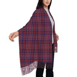 ScotsTee Shop Scottish Ruxton Hunting Solf Tartan Plaid Tassel Winter Scarf
