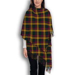 ScotsTee Shop Scottish McMillan Modern Solf Tartan Plaid Tassel Winter Scarf