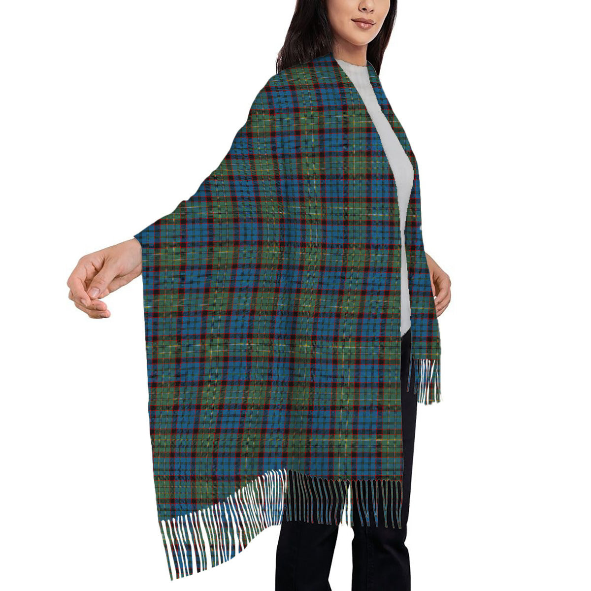 ScotsTee Shop Scottish McNicol Hunting Solf Tartan Plaid Tassel Winter Scarf