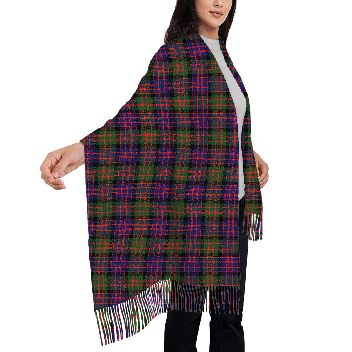 ScotsTee Shop Scottish McDonald Modern Solf Tartan Plaid Tassel Winter Scarf