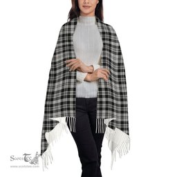 ScotsTee Shop Scottish Scott B&W 1850 Solf Tartan Plaid Tassel Winter Scarf