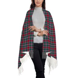ScotsTee Shop Scottish Spens Modern Clan Solf Tartan Plaid Tassel Winter Scarf