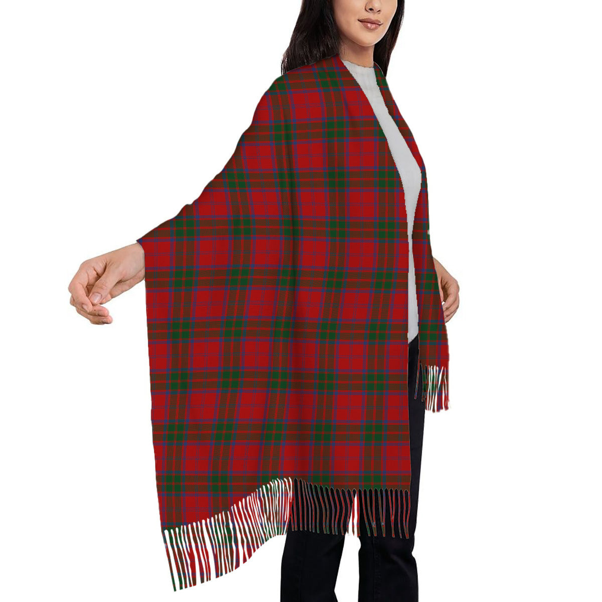 ScotsTee Shop Scottish Grant Vestiarium Scoticum Solf Tartan Plaid Tassel Winter Scarf