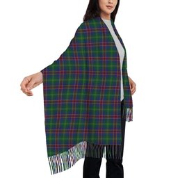 ScotsTee Shop Scottish Hart of Scotland Solf Tartan Plaid Tassel Winter Scarf