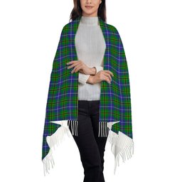 ScotsTee Shop Scottish Turnbull Hunting SC Solf Tartan Plaid Tassel Winter Scarf