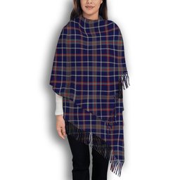 ScotsTee Shop Scottish Yamaha Marine Best In Class Solf Tartan Plaid Tassel Winter Scarf