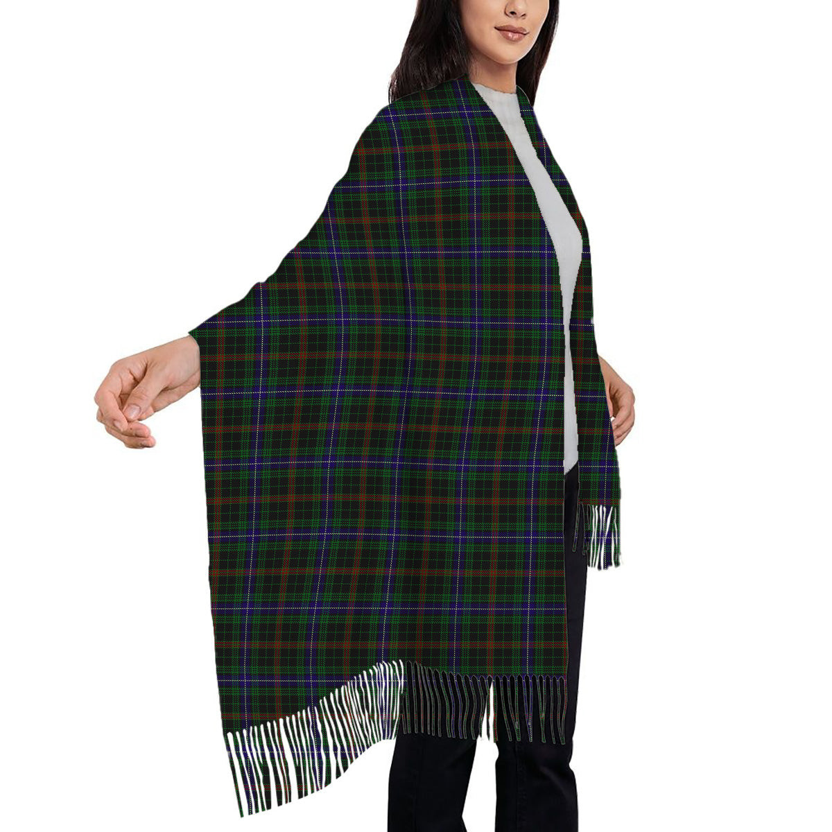 ScotsTee Shop Scottish MacKean Hunting Solf Tartan Plaid Tassel Winter Scarf