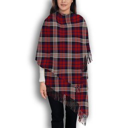 ScotsTee Shop Scottish MacDonald Dress Irish Solf Tartan Plaid Tassel Winter Scarf