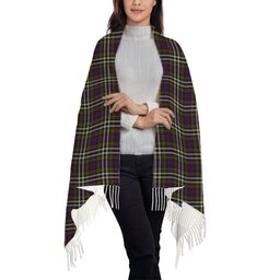 ScotsTee Shop Scottish MacDonell of Glengarry Dress Solf Tartan Plaid Tassel Winter Scarf