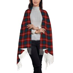 ScotsTee Shop Scottish Nicolson of Lewis Solf Tartan Plaid Tassel Winter Scarf