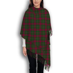 ScotsTee Shop Scottish MacGregor of Cardney Solf Tartan Plaid Tassel Winter Scarf