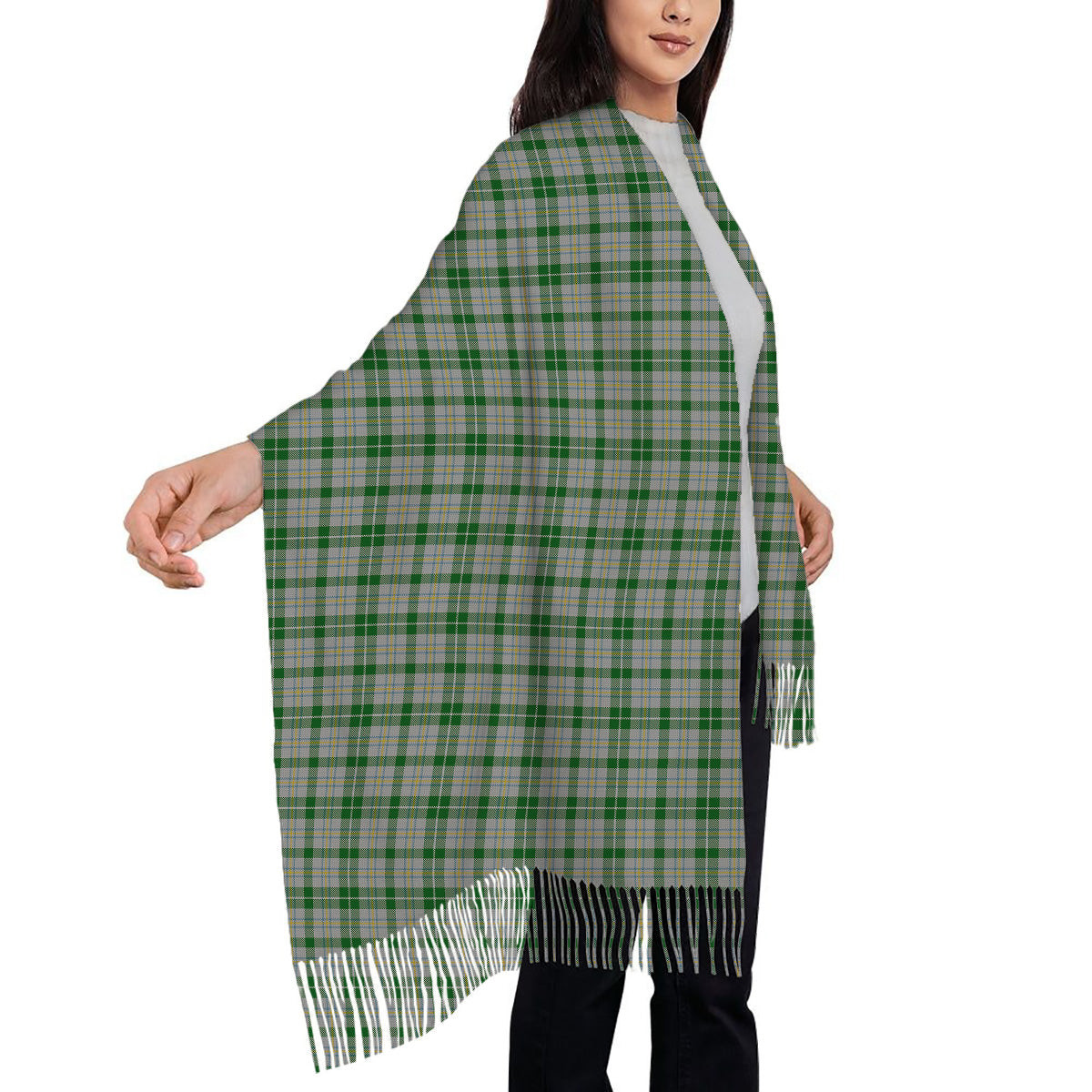 ScotsTee Shop Scottish MacGiboney Dress Solf Tartan Plaid Tassel Winter Scarf