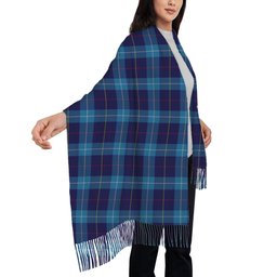 ScotsTee Shop Scottish McKerrell of Hillhouse Solf Tartan Plaid Tassel Winter Scarf