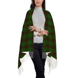 ScotsTee Shop Scottish McAlister of Glenbarr Hunting Solf Tartan Plaid Tassel Winter Scarf