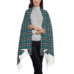ScotsTee Shop Scottish McTavish Dress Ancient Solf Tartan Plaid Tassel Winter Scarf