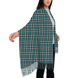 ScotsTee Shop Scottish McTavish Dress Ancient Solf Tartan Plaid Tassel Winter Scarf